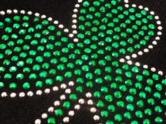 St. Patrick's Day Rhinestone Shamrock Beanie