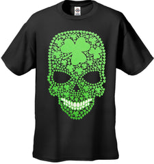 St. Patrick's Day Shamrock Sugar Skull Men's T-Shirt