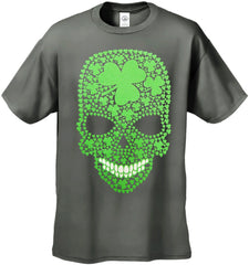 St. Patrick's Day Shamrock Sugar Skull Men's T-Shirt