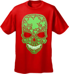 St. Patrick's Day Shamrock Sugar Skull Men's T-Shirt