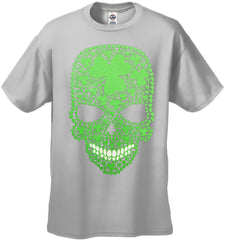 St. Patrick's Day Shamrock Sugar Skull Men's T-Shirt