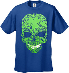 St. Patrick's Day Shamrock Sugar Skull Men's T-Shirt