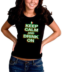 St. Patrick's Day Shirts - Keep Calm and Drink On Girl's T-Shirt