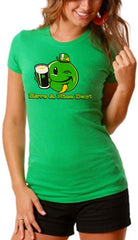 St. Patrick's Day Tees - Have a Nice Day Irish Smiley Girls T-Shirt