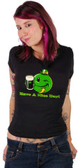 St. Patrick's Day Tees - Have a Nice Day Irish Smiley Girls T-Shirt