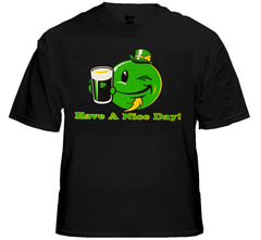 St. Patrick's Day Tees - Have a Nice Day Irish Smiley T-Shirt