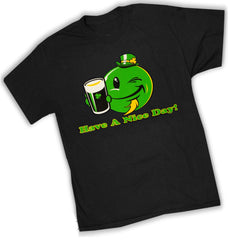 St. Patrick's Day Tees - Have a Nice Day Irish Smiley T-Shirt