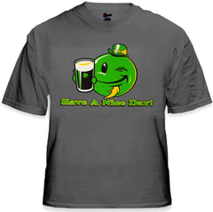 St. Patrick's Day Tees - Have a Nice Day Irish Smiley T-Shirt