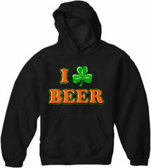 St. Patrick's Day Tees - I Love Beer Shamrock Hoodie