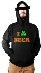 St. Patrick's Day Tees - I Love Beer Shamrock Hoodie