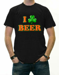 St. Patrick's Day Tees - I Love Beer Shamrock T-Shirt