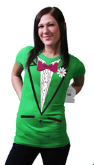 St. Patrick's Day Tuxedo Shirt For Girls