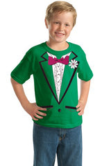 St. Patrick's Day Tuxedo T-Shirt For Kids