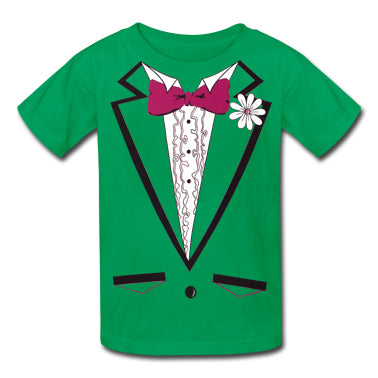 St. Patrick's Day Tuxedo T-Shirt For Kids