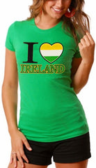 St. Patrick's Tees - I Love Ireland Girls T-Shirt