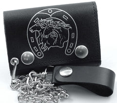 Stallions Horseshoe Chain Wallet