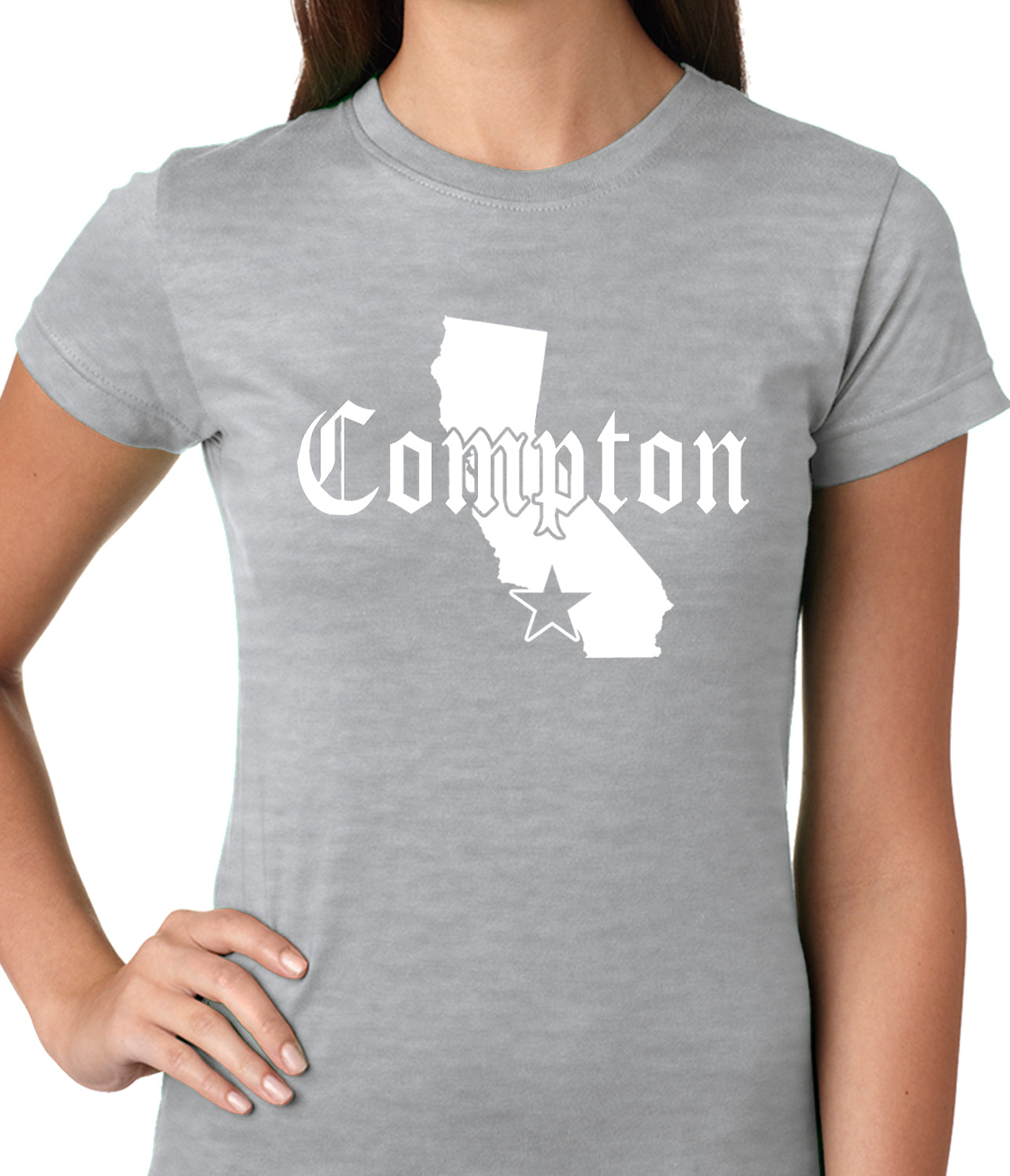 Star City Of Compton, California Ladies T-shirt