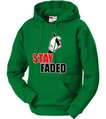 Stay Faded Cartoon Hands Adult Hoodie