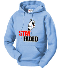 Stay Faded Cartoon Hands Adult Hoodie