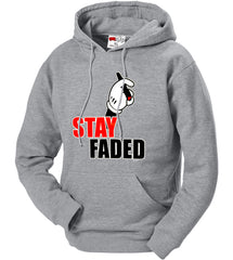 Stay Faded Cartoon Hands Adult Hoodie