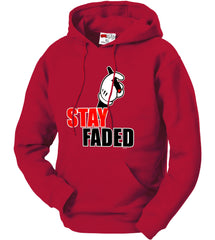 Stay Faded Cartoon Hands Adult Hoodie