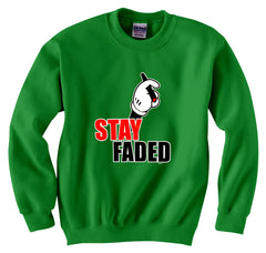 Stay Faded Cartoon Hands Crewneck Sweatshirt