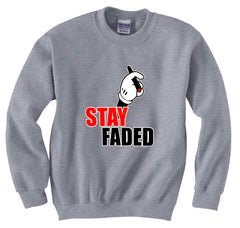 Stay Faded Cartoon Hands Crewneck Sweatshirt
