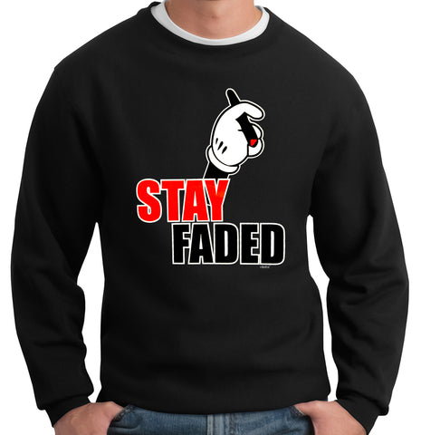 Stay Faded Cartoon Hands Crewneck Sweatshirt