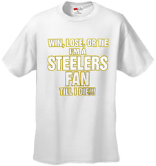 Steelers Fan Till I Die Kids T-shirt