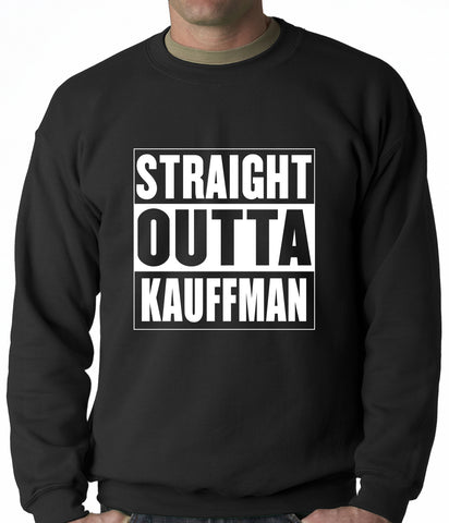 Straight Outta Kauffman Field Kansas City Adult Crewneck