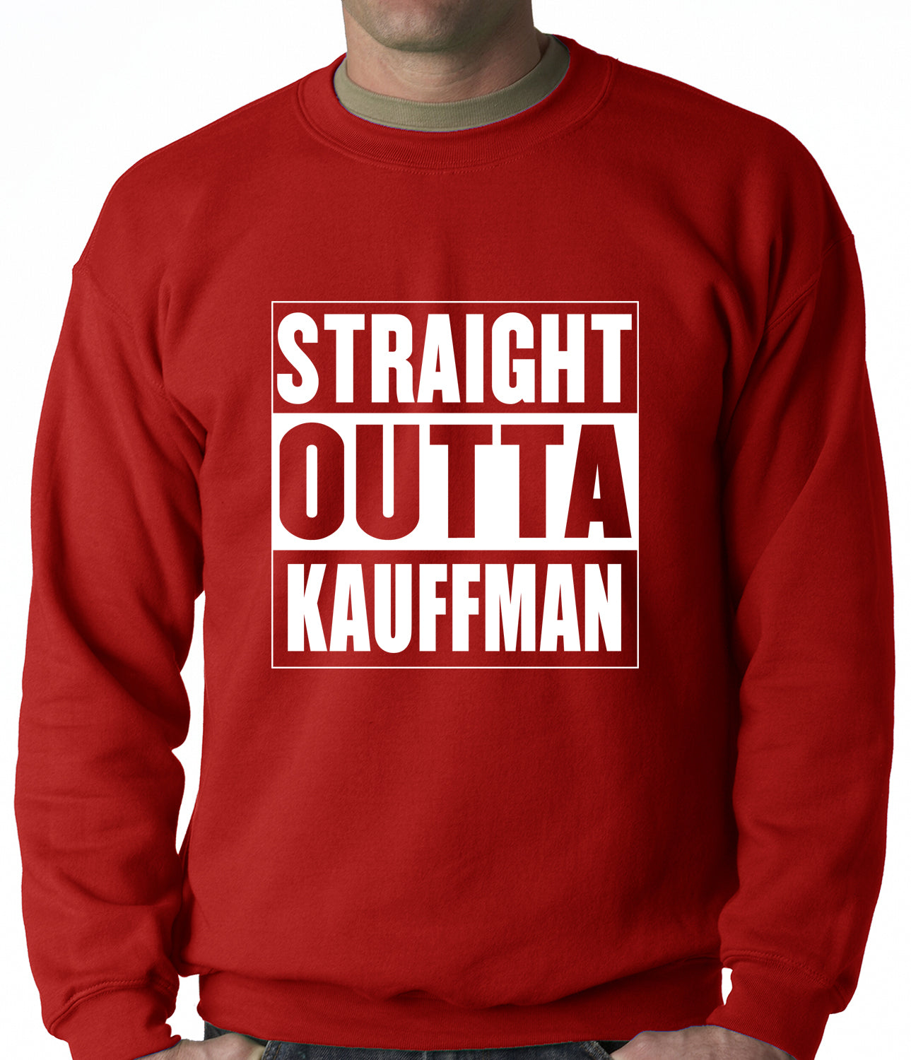 Straight Outta Kauffman Field Kansas City Adult Crewneck