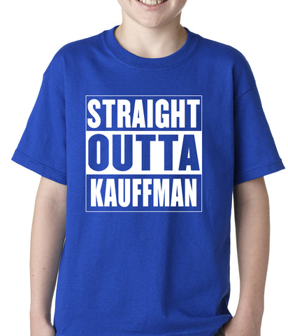 Straight Outta Kauffman Field Kansas City Kids T-shirt