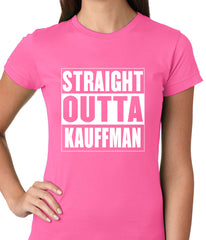 Straight Outta Kauffman Field Kansas City Ladies T-shirt