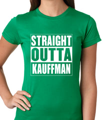 Straight Outta Kauffman Field Kansas City Ladies T-shirt