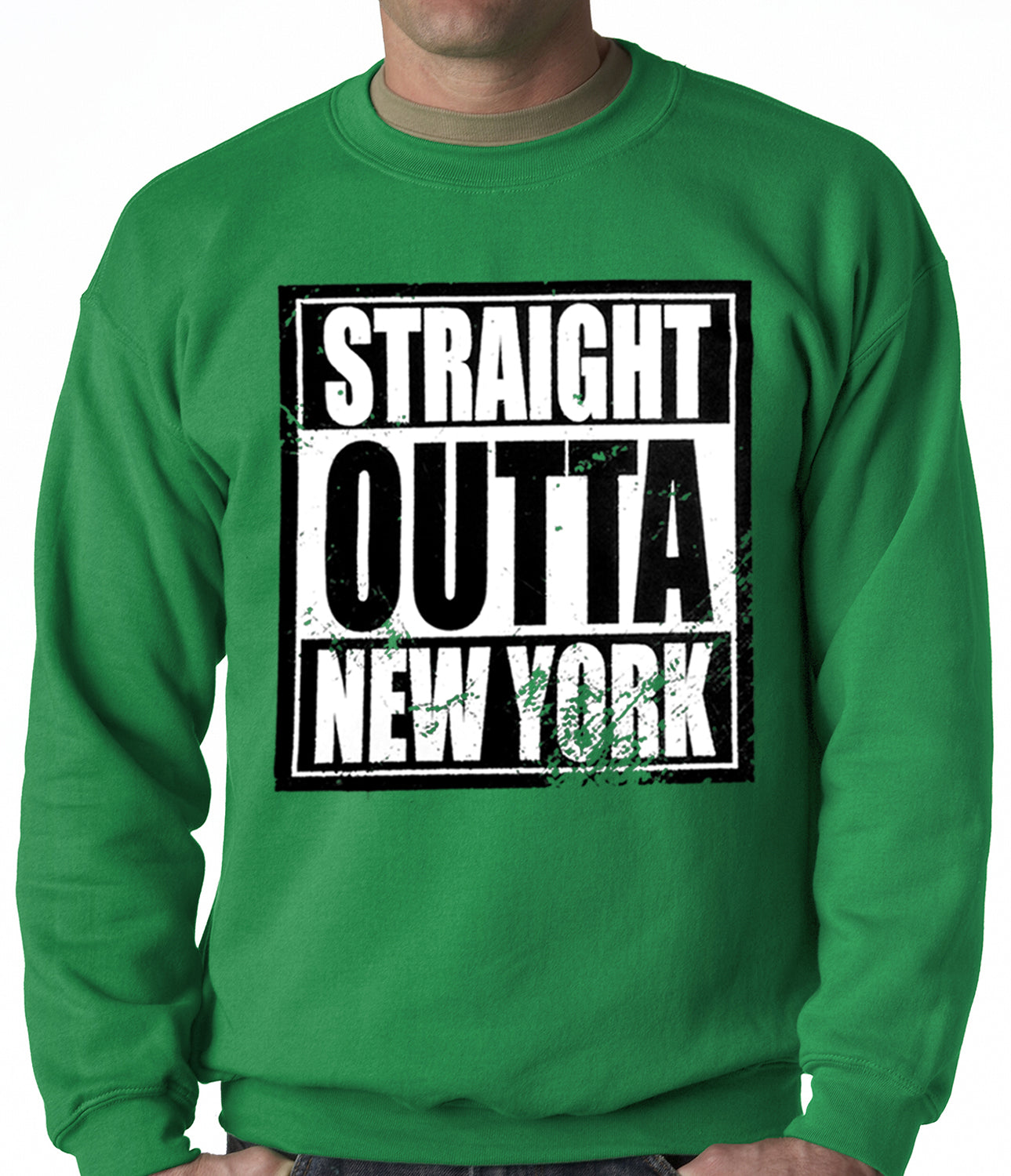 Straight Outta New York Adult Crewneck