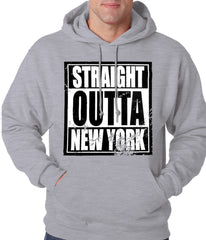 Straight Outta New York Adult Hoodie