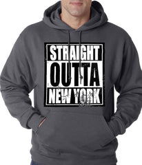 Straight Outta New York Adult Hoodie