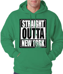 Straight Outta New York Adult Hoodie