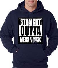 Straight Outta New York Adult Hoodie