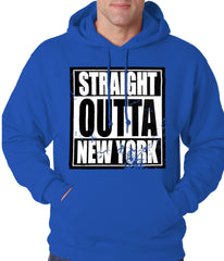 Straight Outta New York Adult Hoodie
