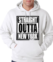 Straight Outta New York Adult Hoodie