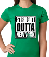 Straight Outta New York Ladies T-shirt