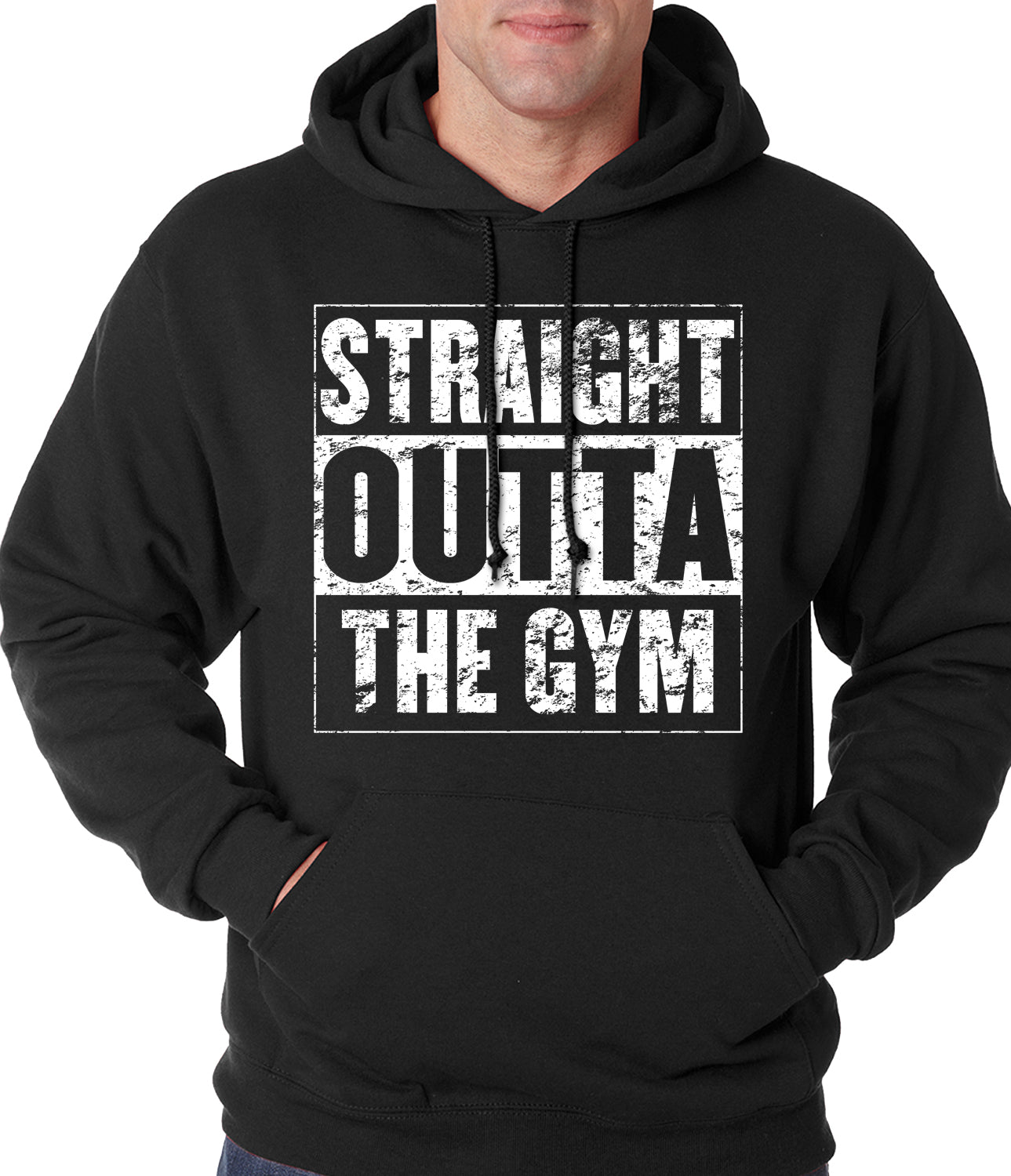 Straight Outta The Gym Adult Hoodie