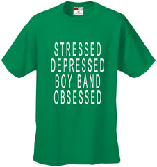 Stressed Depressed Boy Band Obsessed  Kid's T-shirt