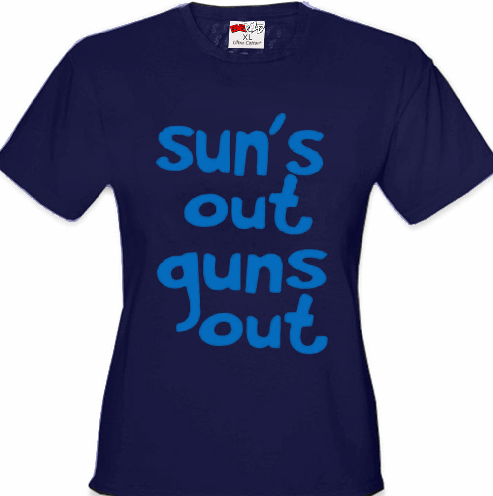 Sun's Out Guns Out Girl's T-Shirt