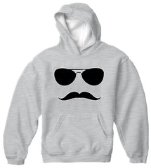 Sunglasses Mustache Adult Hoodie