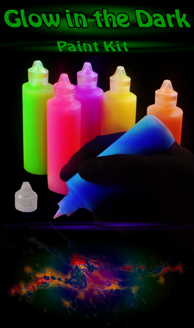 Next Generation SUPER Glow in the Dark (And Blacklight) Paint - 6 Pack