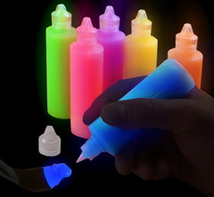 Next Generation SUPER Glow in the Dark (And Blacklight) Paint - 6 Pack