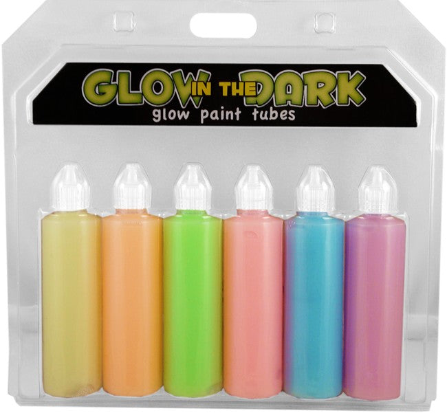 Next Generation SUPER Glow in the Dark (And Blacklight) Paint - 6 Pack
