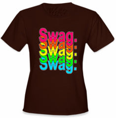 Swag Multi-Color Neon Girl's T-Shirt